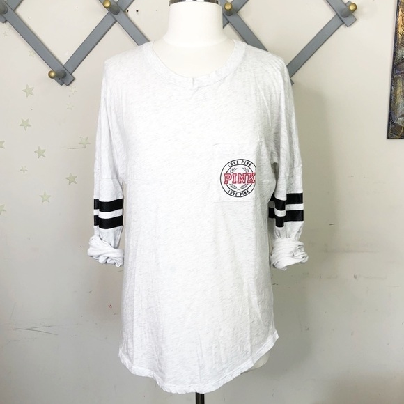 𝅺Pink Victoria Secret long sleeve tee shirt - Picture 1 of 11